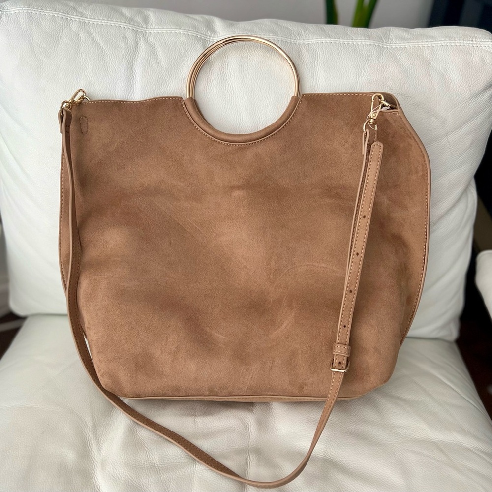 Banana Republic Factory Vegan Suede Bag. Never used; excellent condition